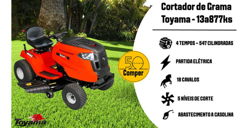 Trator Toyama Aparador De Grama Rossadeira Cortador 13a877ks