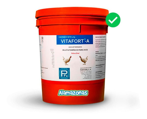 Vitafort-a 5kg Parfarm Multivitamínico Alamazonas Vitaminas