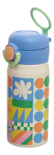 Garrafinha Fábula Figuras Cor, 330 ml, color blanco roto