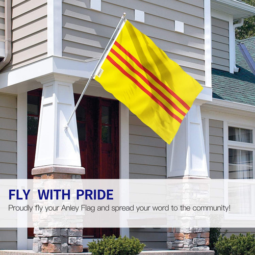 Anley Fly Breeze 3x5 Pie Sur Bandera De Vietnam - Color V...