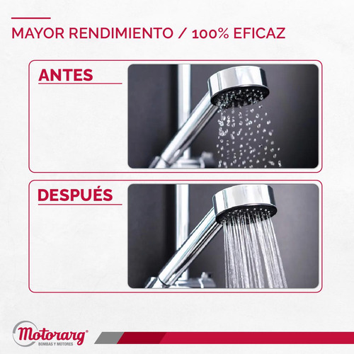 Imagen 7 de 12 de Bomba Presurizadora Motorarg Tip 1 Bronce 2 Baños 120 Watts