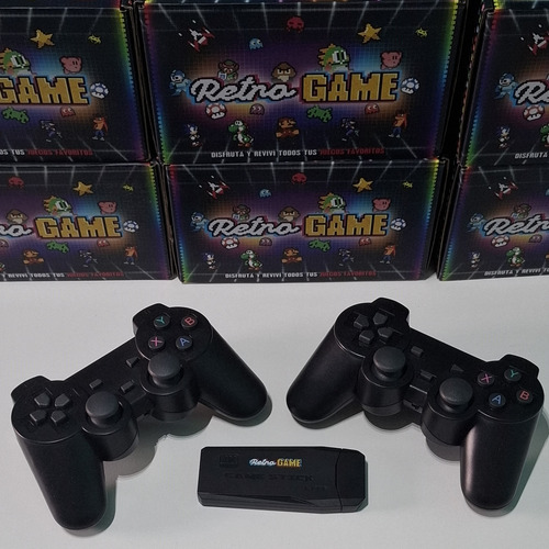Game Stick Negro Hdmi 4k 20129 Juegos Retro 2 Joystick Negro