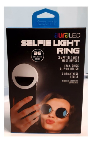 Aro De Luz Para Celular On Air Aura Led, Selfies O Podcast Color Blanco