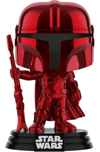 The Mandalorian Star Wars Funko Pop # 345 Red Chrome 