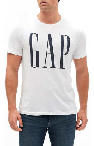 Gap Playera Con Logo Para Hombre, Blanco V2 Global, Xx-larg