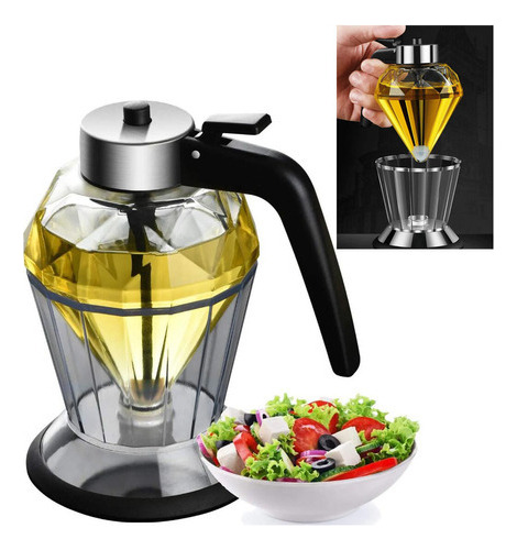 Suporte De Mel De Vidro Meleira Com Dispensador De 200 Ml