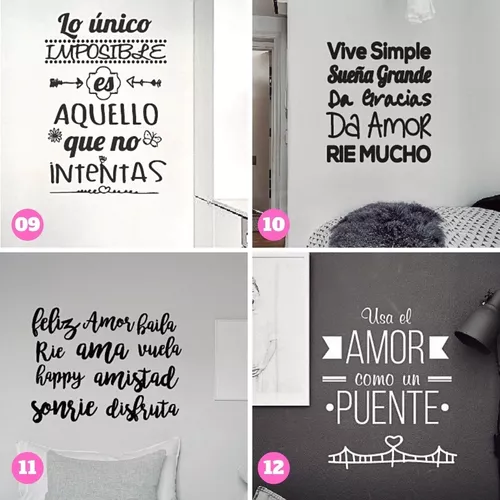 Vinilo Decorativo para pared Frase - DECO VINILOS ROSARIO