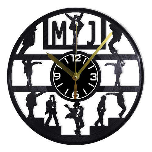 Reloj De Pared Disco Vinil Vinilo Acetato Michael Jackson 