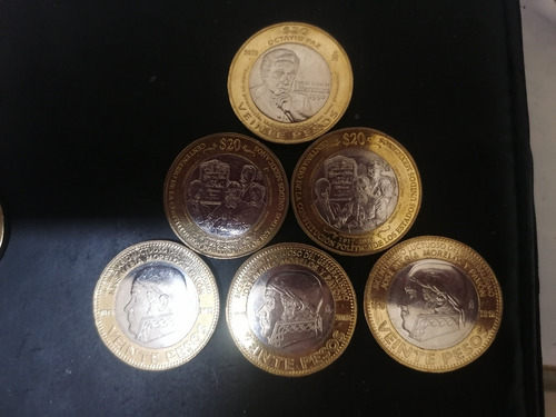 Monedas 20 Conmemorativas Sin Circular (Usado)
