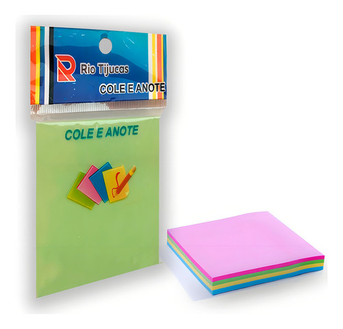 Bloco De Anotações Tipo Post It C/ 100 Folhas Coloridas
