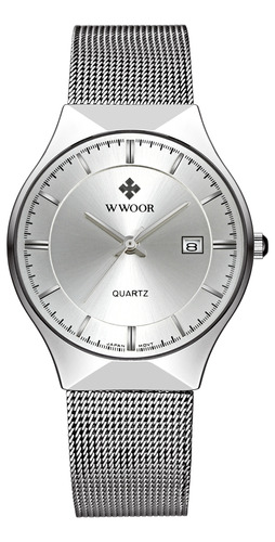 Reloj Wristwatch Business Con Correa De Acero Inoxidable Res