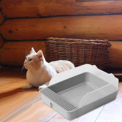 Caja De Arena Para Gatos Semi Cerrada Desodorante Para