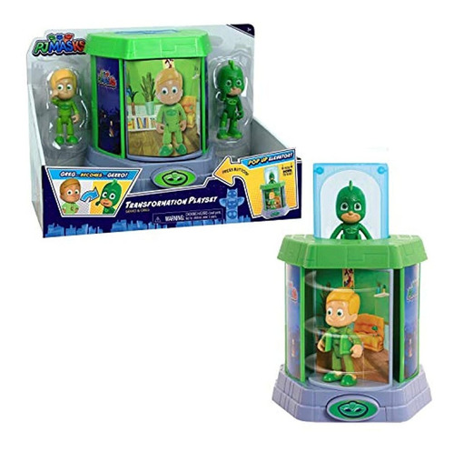 Figuras De Acción - Pj Masks Transformando Figuras, Gekko