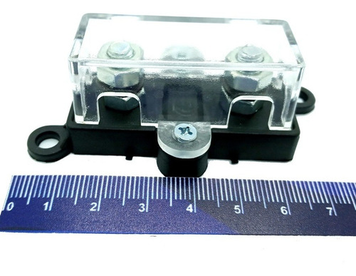 Porta Fusível Para Som Automotivo Midi E 2 Fusíveis 60 Amper