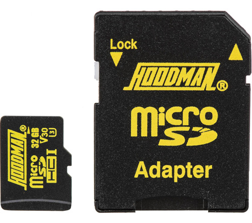 Hoodman 32gb Uhs-i Microsdhc Memory Card With Sd Adapter