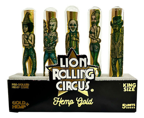 Caixa C/5 Cone De Ouro Lion Rolling Circus Colecionável