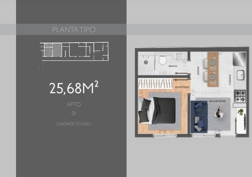 Studio Com 1 Dormitório À Venda, 30 M² Por R$ 350.000,00 - Mooca - São Paulo/sp - St0042