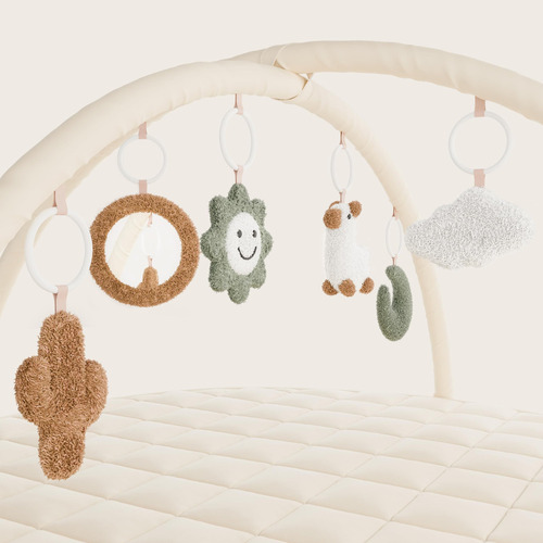 Macio Algodão Baby Play Gym Zicoto Premium Com 6 Brinquedos