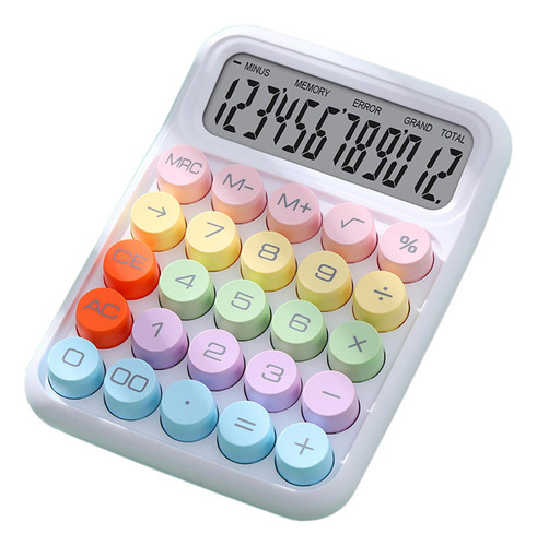 / Calculadora De Botão Mecânico Calculadora De 12 Dígitos