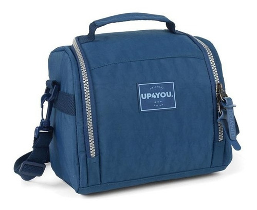 Lancheira Térmica Tactel Up4you Azul Luxcel La51616up-az