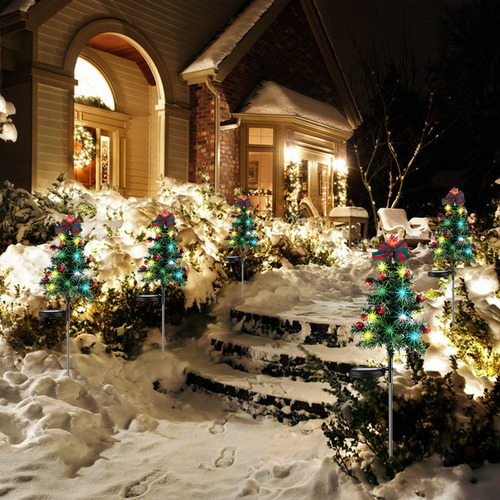 Luz Solar De Decoración Navideña Led Para Árbol De Navidad,