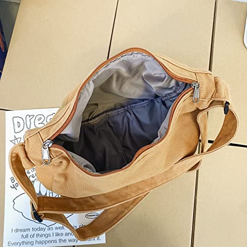 Bolsa De Mensajero Informal De Lona Hobo Crossbody Bag Canva