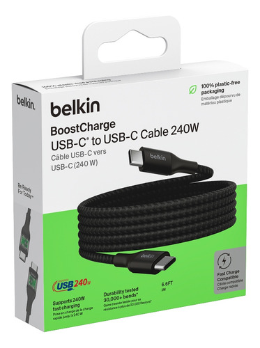 Cable Belkin Usb-c A Usb-c 2m Negro