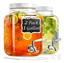 Comprar  Dispensadores De Bebidas De Vidrio Con Grifo, 1 Galón Con T