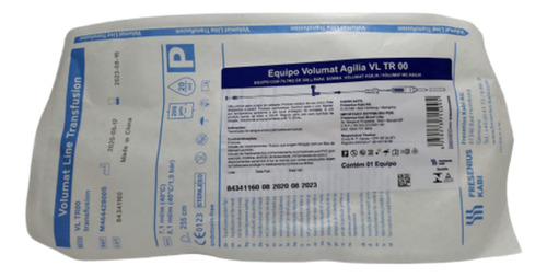 Equipo Fresenius Volumat Agilia Vltr00 Transfusão De Sangue