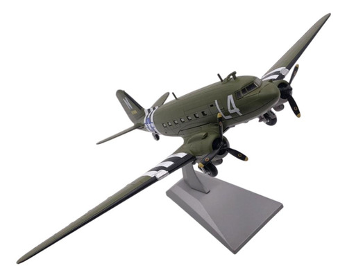 Escala 1: 100 Wwii C47 Modelo De Avión De Transporte Avión