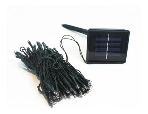 Imagen 8 de 8 de Luces Solar Guirnalda 100 Led 10 Metros