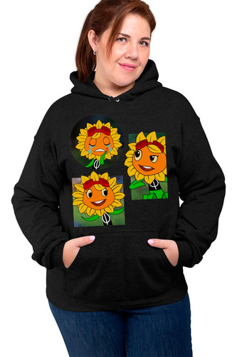 Sudadera 2xl Ojo Divertida Girasol Plantas Vs Zombies