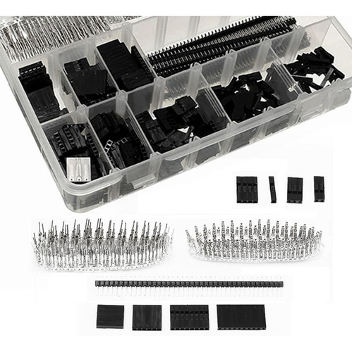 Kit De Conector De 2,54mm Pcb Cabezal Conector Carcasa