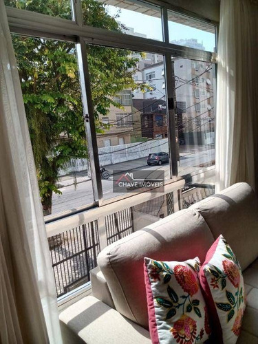 Imagem 6 de 26 de Apartamento Com 3 Dormitórios À Venda, 126 M² Por R$ 450.000,00 - Embaré - Santos/sp - Ap3152