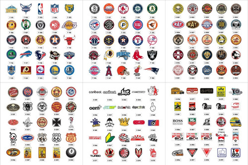 Adesivos Retro Antigos Vintage Automotivos Diversos (15un)
