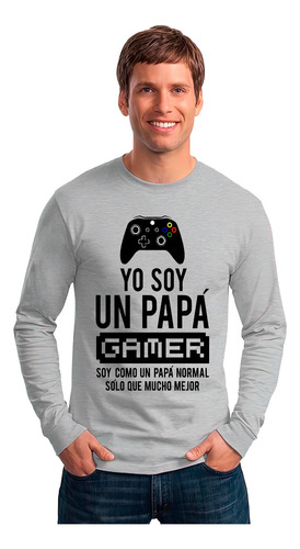 Polera Manga Larga Dia Del Padre Juegos Yo Soy Un Papa Gamer