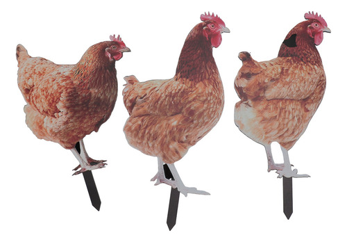 Estatua Realista De Gallina Y Gallina Con Forma De Gallina P