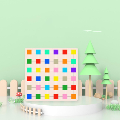 Juguetes, Rompecabezas De Cuadrados De Colores, Rompecabezas