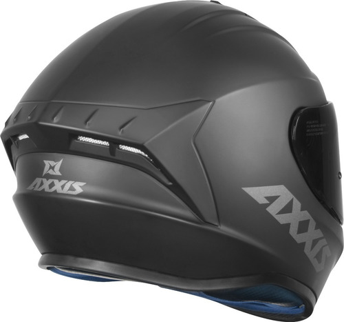 Capacete Axxis Draken Preto Fosco + Viseira Fume