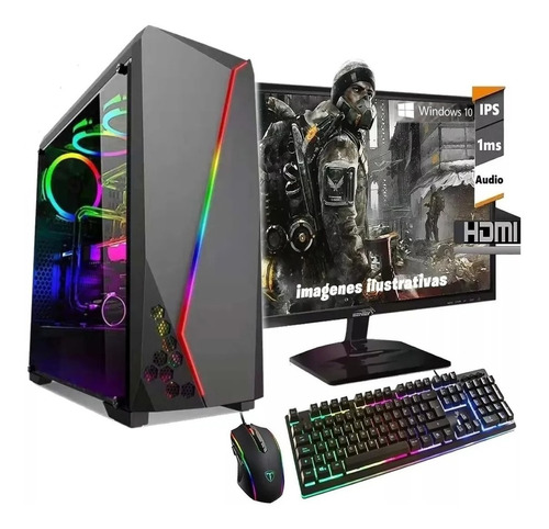 Pc Armada Gamer Amd Ryzen 5 3400g 1tb 8gb Rx Vega 11 Led 22