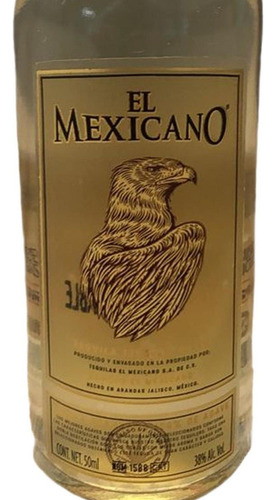 Pack De 2 Tequila El Mexicano Reposado 50 Ml