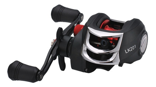 Reel pesca con mosca Lizard LK201 derecho color negro