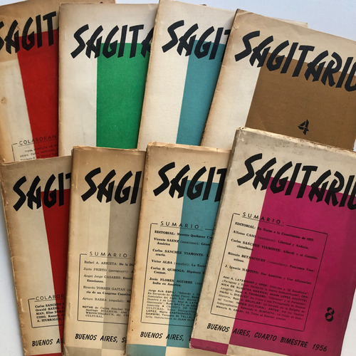 Revista Sagitario 1955-56 - N° 1 Al 8 (colección Completa)