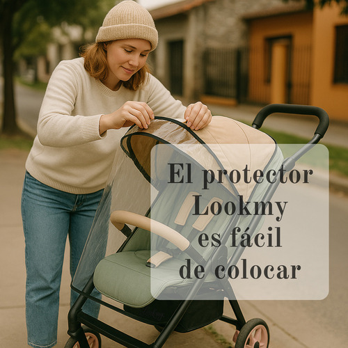 Protector Lluvia Cochecito Bebe Lookmy | Cobertor De Lluvia En Pvc Transparente | Protector Universal De Lluvia Y Viento