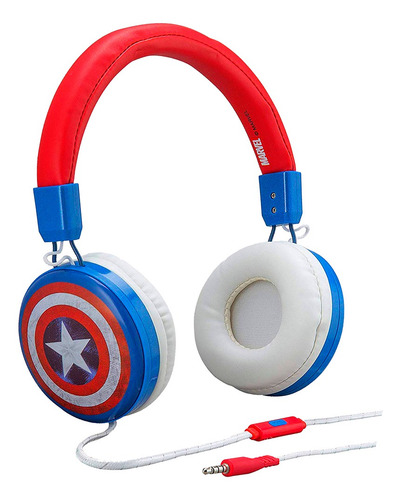 Auriculares Vincha Capitán América Ca-m48 Universo Binario