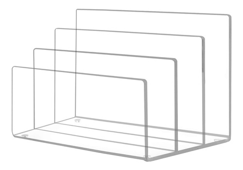 Ktrio Soporte De Archivo Acrlico De 3 Secciones, Organizador