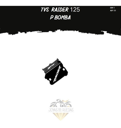 Protector Bomba Partes Lujo Moto Tvs Raider 125