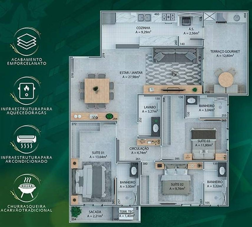 Imagem 4 de 9 de Apartamento, 2 Dorms Com 86.83 M² - Guilhermina - Praia Grande - Ref.: Jrg598 - Jrg598