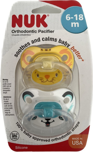 Chupos Entretención X2 Talla 2 Nuk G78867 Niño