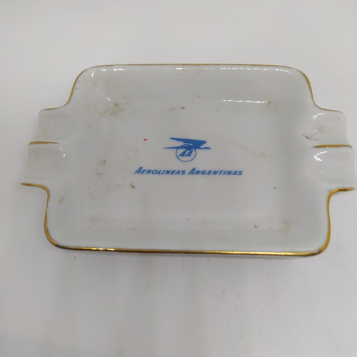 Antiguo Cenicero Porcelana Aerolíneas Argentinas